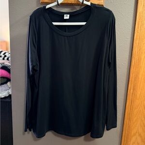 Sew In Love Elegant Black Long Sleeve Tee